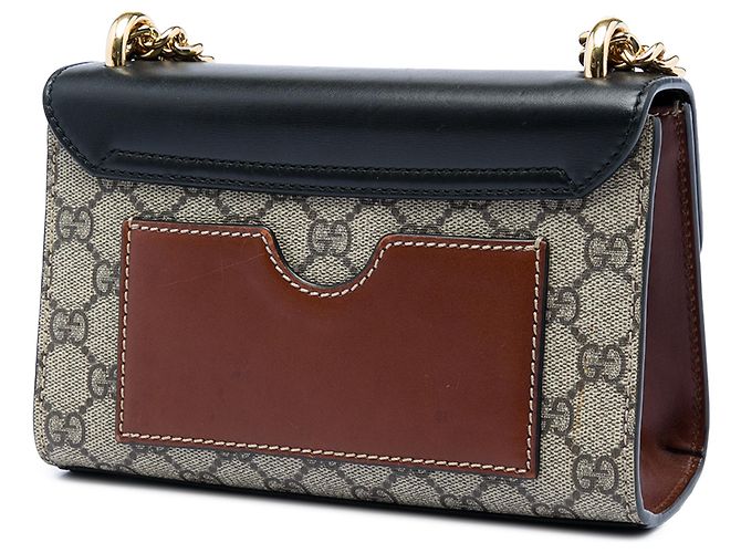 Gucci Beige Small GG Supreme Padlock Crossbody - vista 2