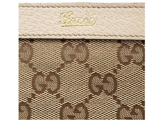 Gucci Abbey Tote aus beigem GG Canvas - Ansicht 5