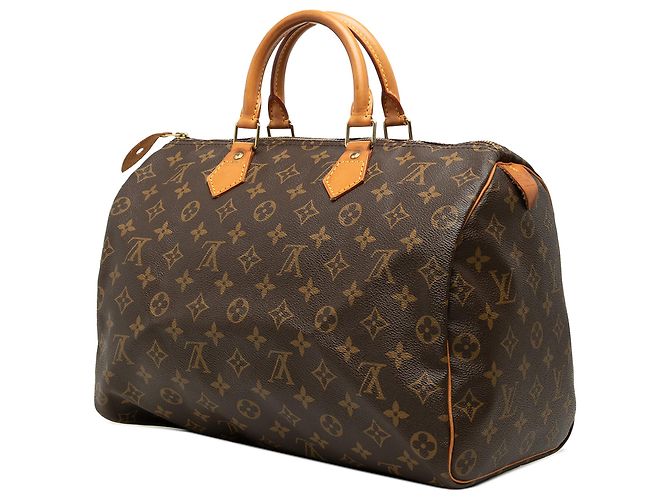 Louis Vuitton Marrone Monogram Speedy 35 - vista 2