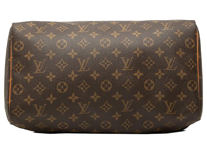Louis Vuitton Marrone Monogram Speedy 35 - vista 3