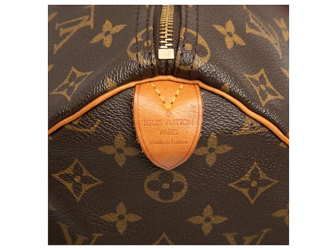 Louis Vuitton Marrone Monogram Speedy 35 - vista 7