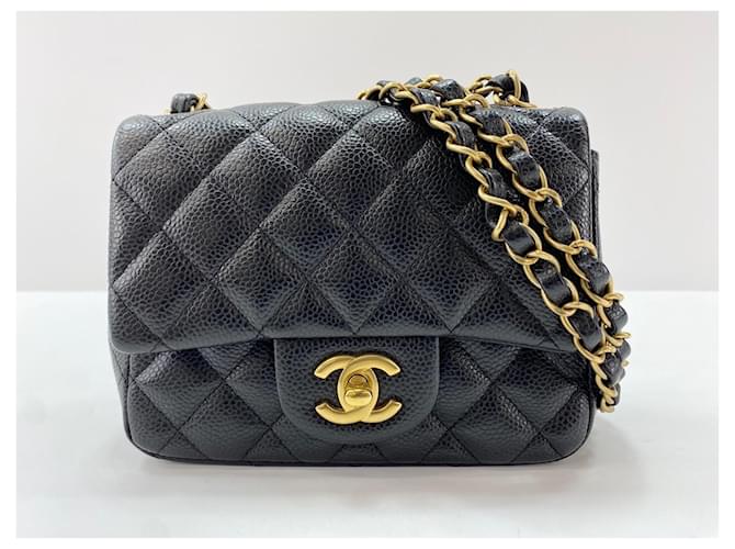 Borsa a Spalla Chanel Mini Matelassé Nero - vista 16