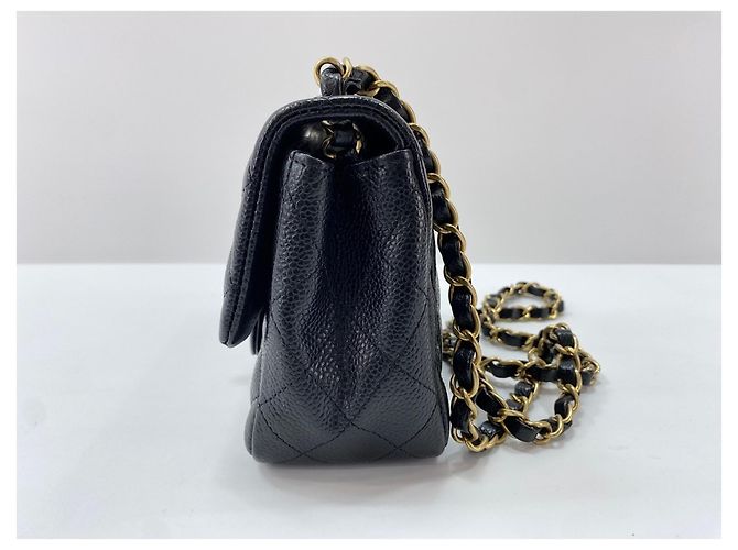 Borsa a Spalla Chanel Mini Matelassé Nero - vista 4