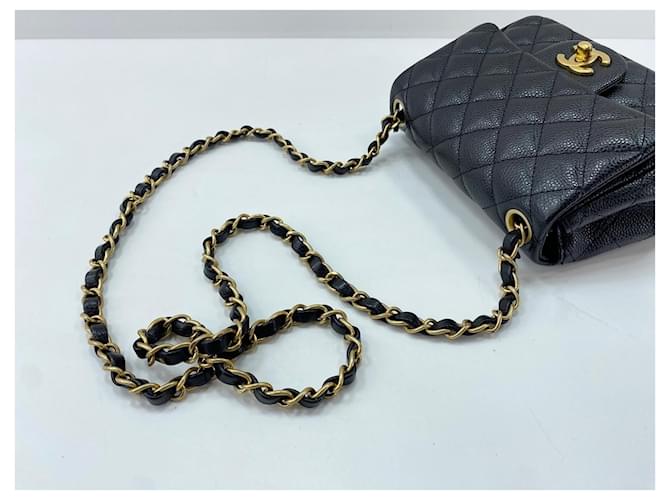 Borsa a Spalla Chanel Mini Matelassé Nero - vista 9