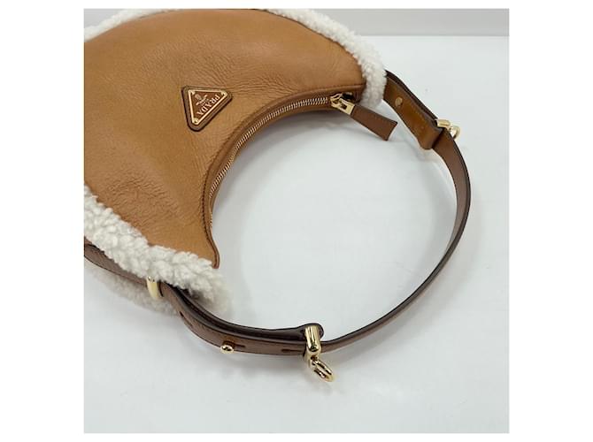 Borsa a tracolla PRADA Arche di Prada Marrone - vista 10