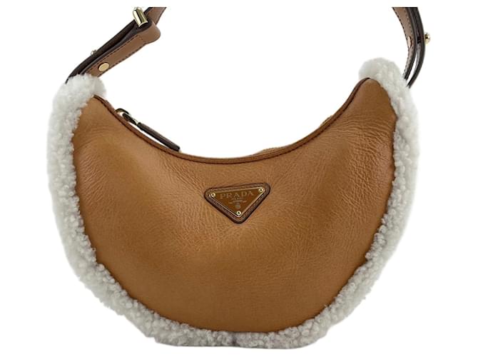 Borsa a tracolla PRADA Arche di Prada Marrone - vista 2