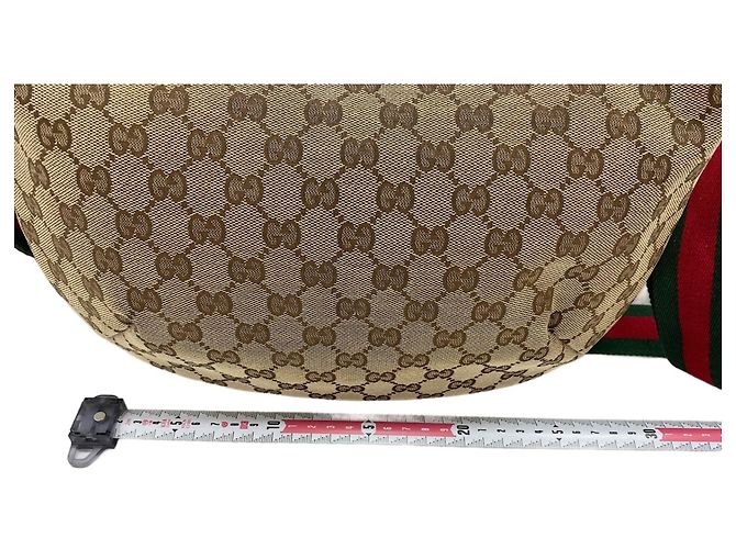 Borsa a Spalla Gucci Sherry Line Marrone - vista 3