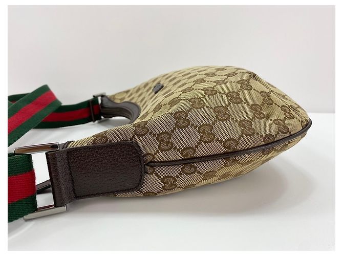 Borsa a Spalla Gucci Sherry Line Marrone - vista 5