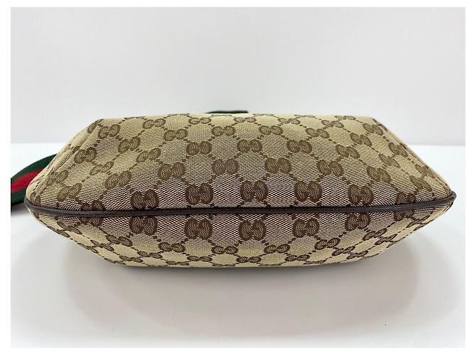 Borsa a Spalla Gucci Sherry Line Marrone - vista 6