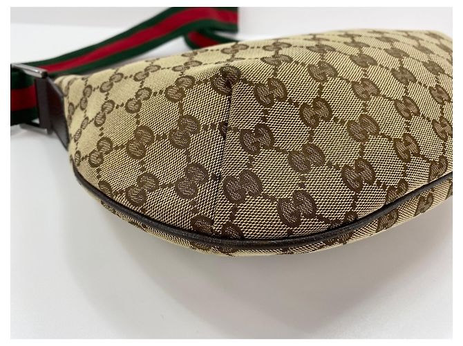 Borsa a Spalla Gucci Sherry Line Marrone - vista 8