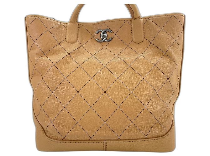 Borsa Tote 2-Way Chanel in Beige - vista 2