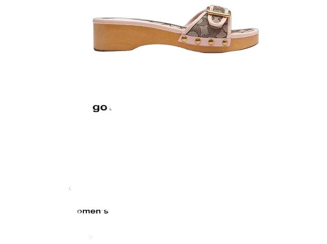 Coach Sandalo Margot in legno in jacquard signature - vista 2