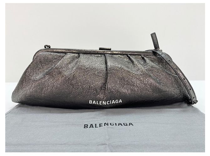 Borsa a Spalla Balenciaga Cloud XL - Silver Argento - vista 11