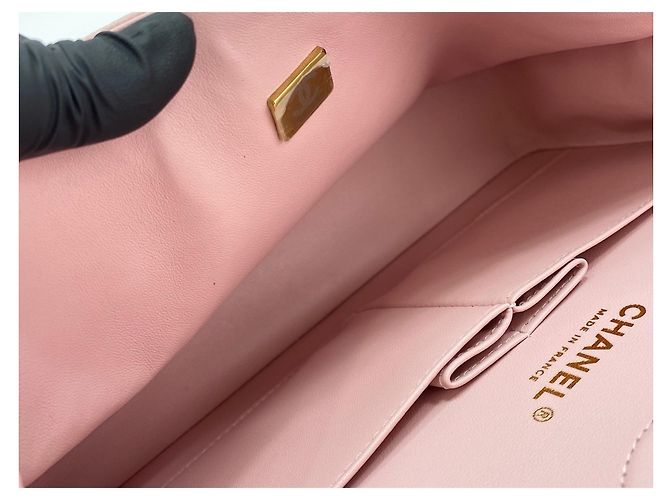 Borsa a Spalla Chanel Matelassé Rosa - vista 12