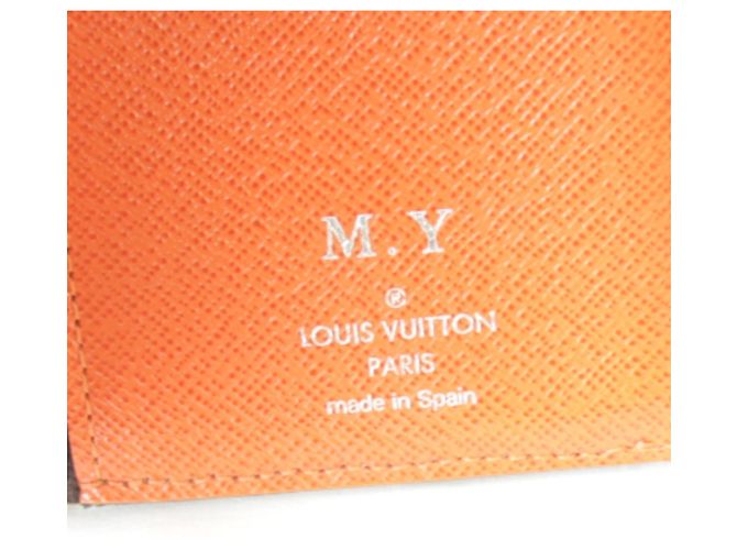 Cartera Louis Vuitton Portefeuille Marly Tri-fold Wallet Castaño Naranja Monograma - vista 9