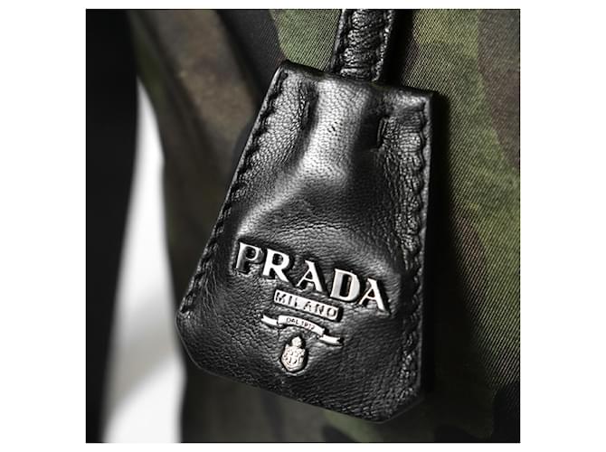 Borsa Tote Prada Camouflage Verde Cachi - vista 16