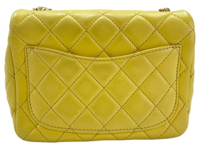 Chanel Mini Matelassé Shoulder Bag Yellow - view 2