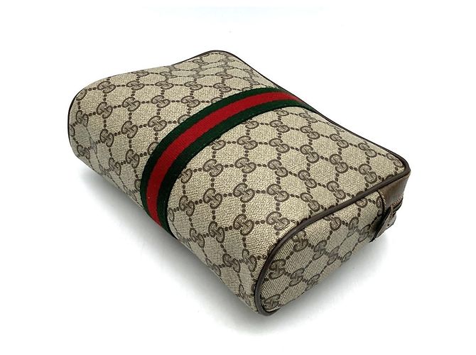 Clutch GUCCI GG Supreme Marrone - vista 2