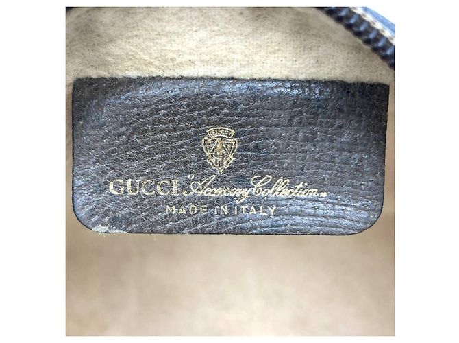 Clutch GUCCI GG Supreme Marrone - vista 5