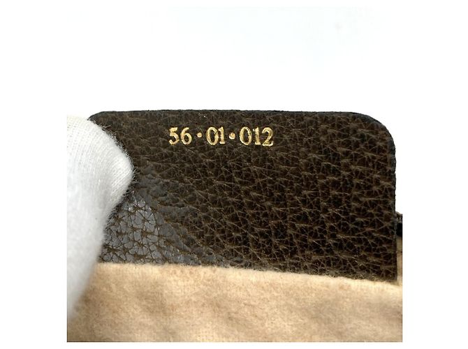 Clutch GUCCI GG Supreme Marrone - vista 6