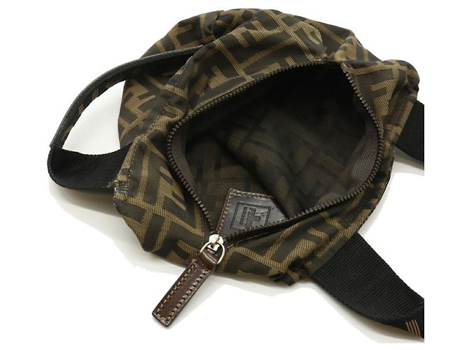 Pochette Fendi Zucca Caqui - vista 9