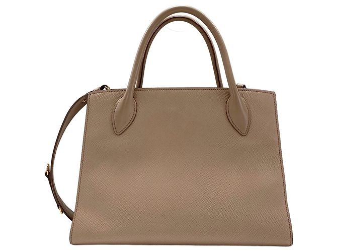 Borsa a mano Monochrome 2-Way beige Prada - vista 2
