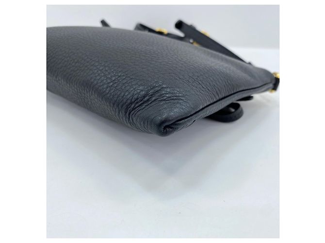 Prada Vitello Phoenix Schultertasche Schwarz - Ansicht 9