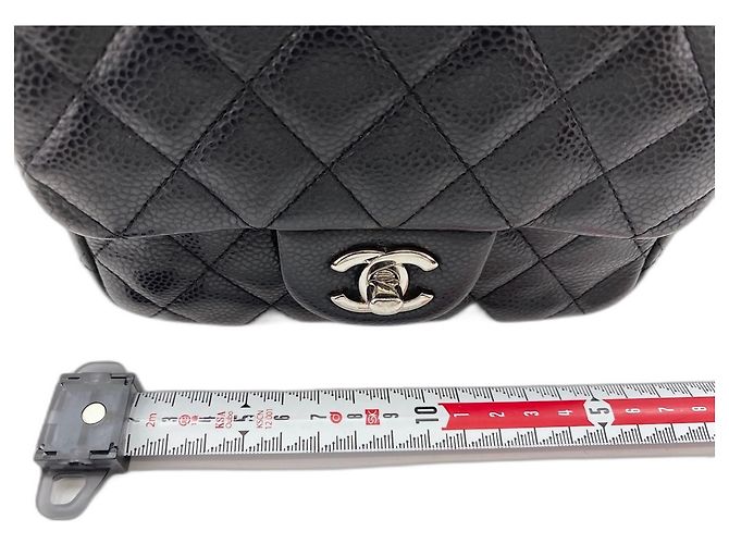 Borsa a Spalla Chanel Mini Matelassé Nero - vista 3