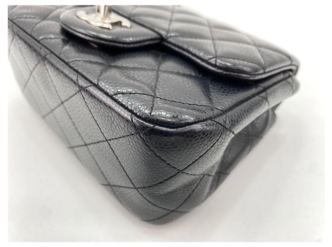 Borsa a Spalla Chanel Mini Matelassé Nero - vista 7