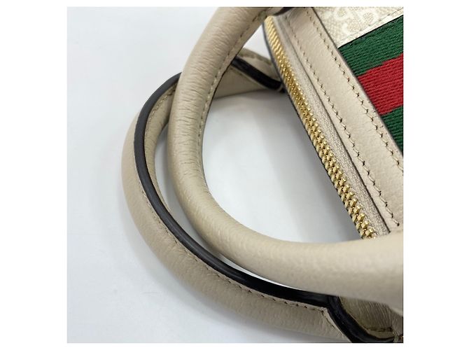 Borsa 2-Way Gucci Sherry Line in beige - vista 11