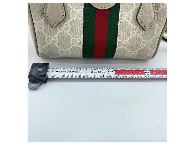 Borsa 2-Way Gucci Sherry Line in beige - vista 4