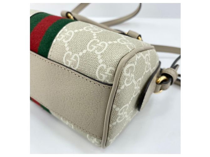 Borsa 2-Way Gucci Sherry Line in beige - vista 9