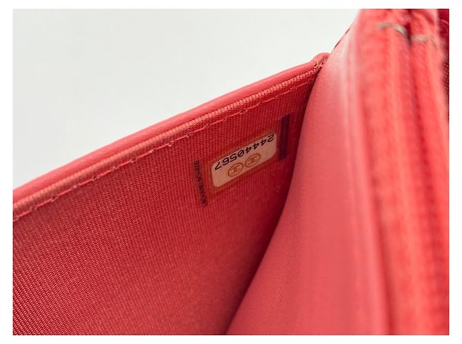 Borsa a tracolla Chanel Boy Rosa - vista 10