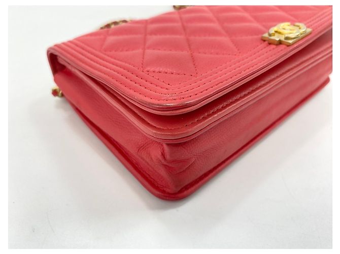 Borsa a tracolla Chanel Boy Rosa - vista 6