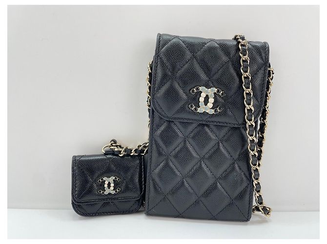 Borsa a Spalla Chanel Matelassé Nero - vista 14