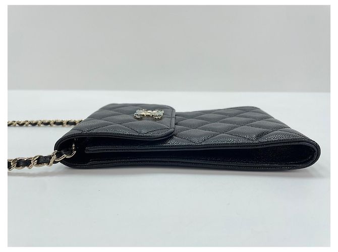 Borsa a Spalla Chanel Matelassé Nero - vista 5