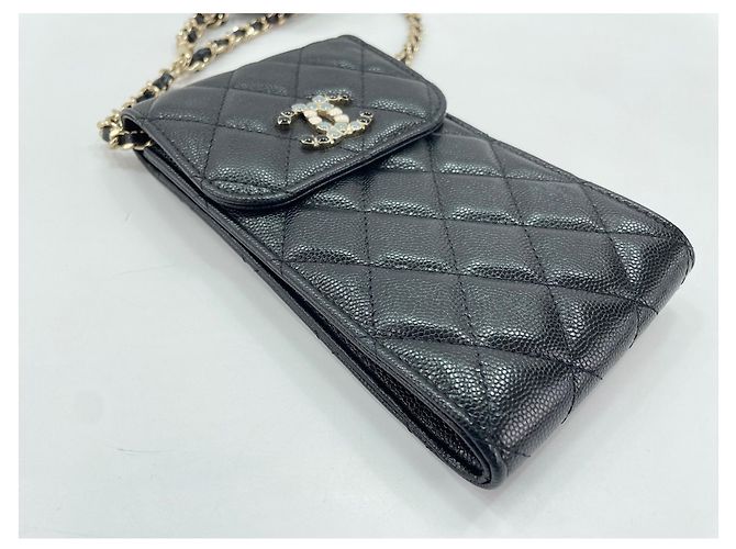 Borsa a Spalla Chanel Matelassé Nero - vista 8