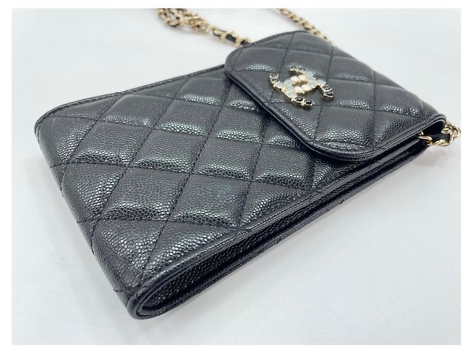 Borsa a Spalla Chanel Matelassé Nero - vista 9