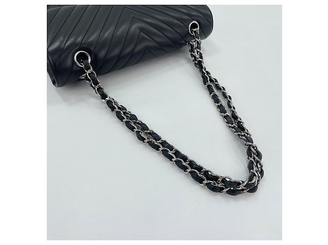 Borsa a tracolla Chanel Matelassé nera Nero - vista 10
