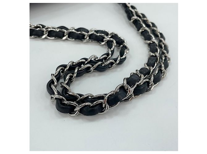 Borsa a tracolla Chanel Matelassé nera Nero - vista 11