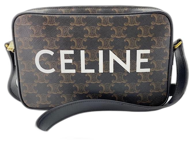 Céline Borsa a tracolla Celine Messenger Medium Marrone - vista 13