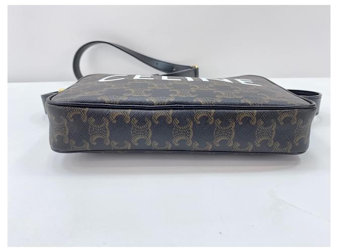 Céline Borsa a tracolla Celine Messenger Medium Marrone - vista 5