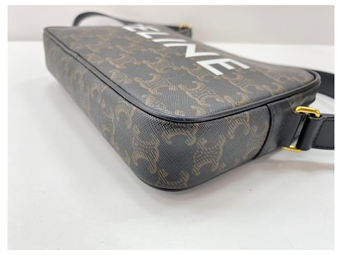 Céline Borsa a tracolla Celine Messenger Medium Marrone - vista 7