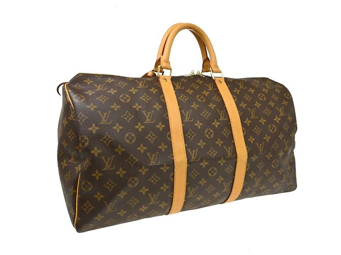 Louis Vuitton Keepall Monogram Canvas 50 Marrone - vista 2