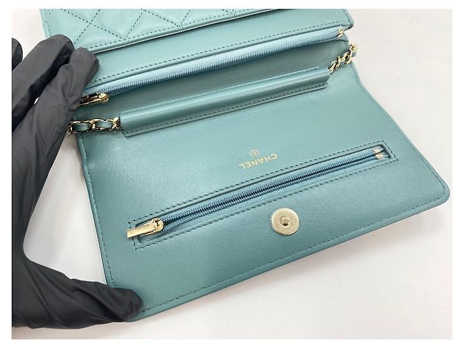Borsa a Spalla Chanel Matelassé Verde - vista 10