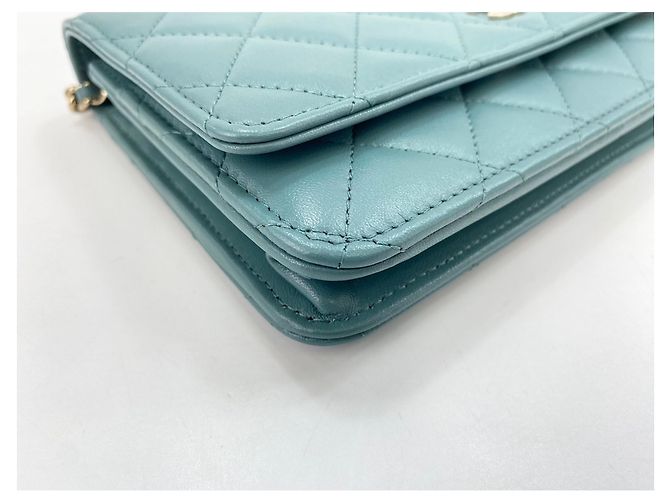 Borsa a Spalla Chanel Matelassé Verde - vista 7