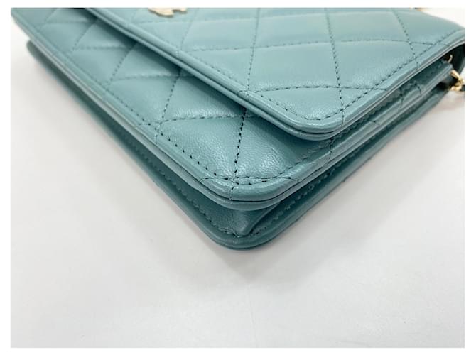 Borsa a Spalla Chanel Matelassé Verde - vista 8
