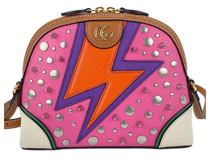 Borsa a Spalla Gucci Eclair d'Amour Studded Multicolore - vista 2
