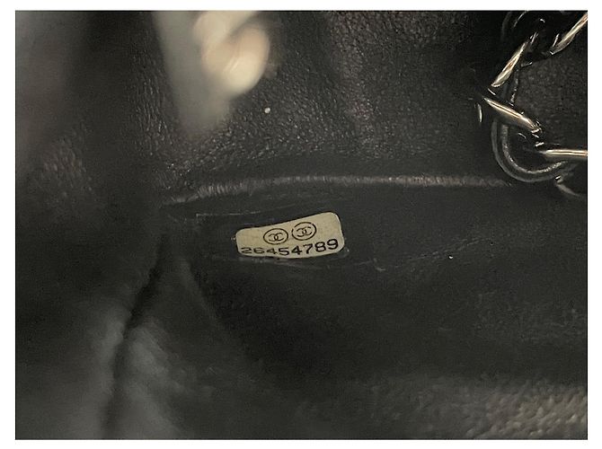 Borsa a Spalla Chanel Mini Matelassé Nero - vista 11