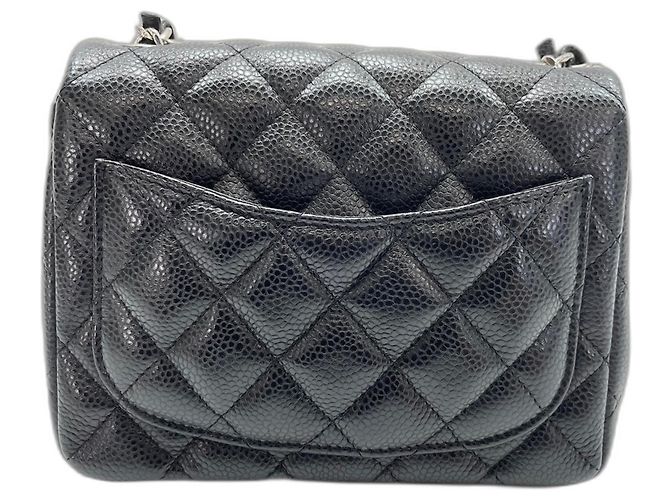 Borsa a Spalla Chanel Mini Matelassé Nero - vista 2